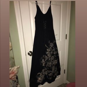 Corset top maxi dress